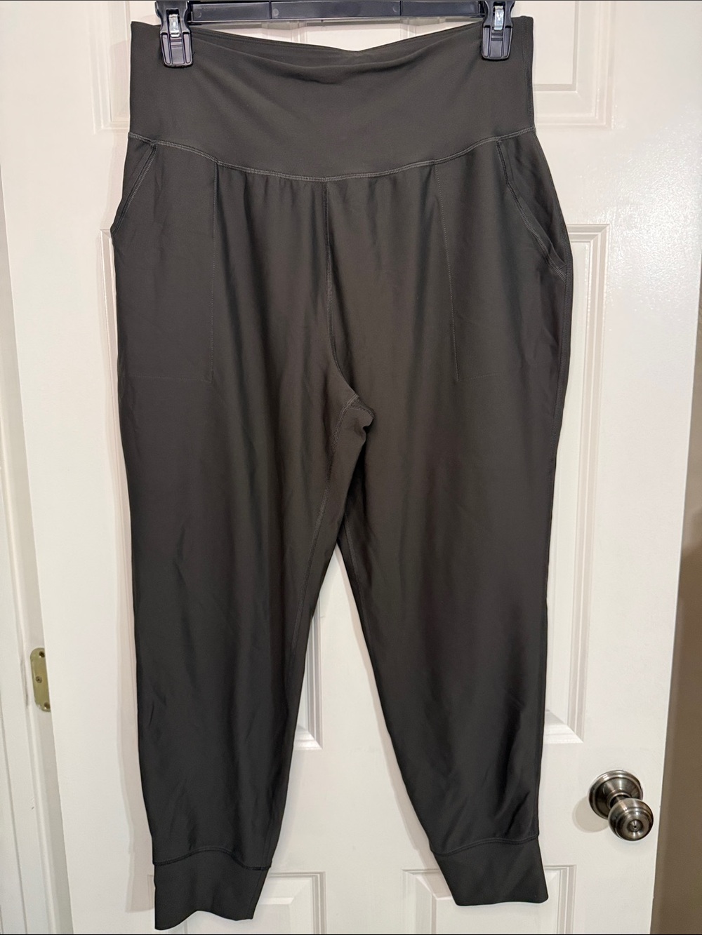 Old Navy Charcoal Olive High-Waist Jogger Pants